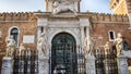 The main gates at the Venetian Arsenal, Venice, Italy Royalty Free Stock Photo