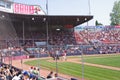 Main grandstand of Nat Bailey baseball field