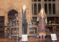 Main hall with figures of Alastor Â«Mad-EyeÂ» Moody and Sybill Trelawney in the Hogwarts School of Witchcraft and Wizardry