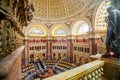 Main Hall of the Library of Congress ceiling DC Royalty Free Stock Photo
