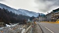 Main highway that leads towards Manali India Royalty Free Stock Photo