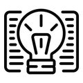 Main idea icon, outline style