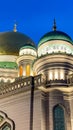 The main Juma Mosque in Moscow, one of the largest and highest mosques, the most spacious in Europe.