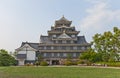 Main keep of Okayama Castle, Japan. National Historic Site