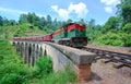 The Main Line Rail Road In Sri Lanka Royalty Free Stock Photo