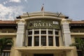 Main lobby of Batik Museum Pekalongan Building with blue cloudy sky as background photo taken in Pekalongan Indonesia Royalty Free Stock Photo