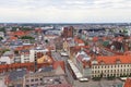 Main market, aerial view, Lower Silesia, Wroclaw, Poland