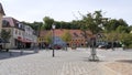 Bad Muskau, Germany. The main market square in a city center of Bad Muskau town