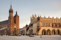 Church of St. Mary & Cloth Hall - Krakow - Poland Royalty Free Stock Photo