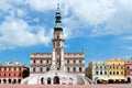 The main market square in the old town of Zamosc.