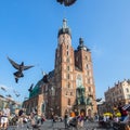 Main Market Square, is the principal urban space located at center of city. Royalty Free Stock Photo