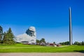 Main Memorial Obelisk and Monument Called Courage In Brest Hero Fortress At Day Royalty Free Stock Photo