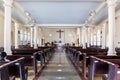 Main nave and altar of St. Paul`s Anglican Cathedral, Victoria, Seychelles