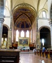 Main nave of Basilica dei Servi. Siena Royalty Free Stock Photo
