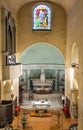 Main nave and presbytery of Our Lady of Nativity Cathedral Notre Dame de la Nativite in Vence historic town in France