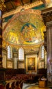Main nave and presbytery of papal basilica of Saint Mary Major, Basilica di Santa Maria Maggiore, in Rome in Italy Royalty Free Stock Photo
