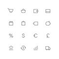 Main outline icon set 04 Royalty Free Stock Photo