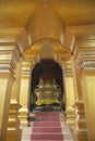 The Main pagoda name inside contains the Buddha\'s relics at Wat Phra Sawang Boon.