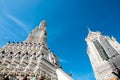 The main pagoda of Phra Prang Wat Arun, Bangkok Thailand. Royalty Free Stock Photo