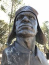 The main pilot`s monument at the Tuskegee Airmen Monument Royalty Free Stock Photo