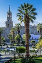 Main plaza in Arequipa, Peru.