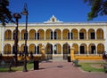 The main plaza of Campeche