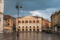 Main plaza in the downtown of Ferrara Royalty Free Stock Photo