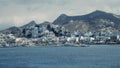 The main port on the island of naxos in greece Royalty Free Stock Photo