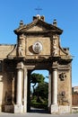 Main portal, baroque style, magione church Royalty Free Stock Photo