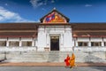 Main portal, Royal Palace and museum Ho Kham, Luang Prabang province, Laos, Southeast Asia, Asia Royalty Free Stock Photo