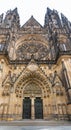 Prague, Czech Republic. Main portal of St. Vitus Cathedral