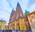 The main portal of St Vitus Cathedral, Prague, Czech Republic Royalty Free Stock Photo