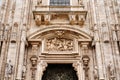 Main portal to the Duomo. Milan, Italy Royalty Free Stock Photo