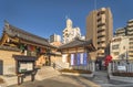 Main portal of the Togakuji temple of the Shingon sect whose main deities are the protector of the Buddhist laws Fudo Myoo