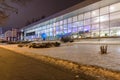 Main Pump Room in Krynica Zdroj at winter night