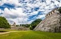 Main pyramid and Palace at mayan ruins of Palenque - Chiapas, Mexico Royalty Free Stock Photo
