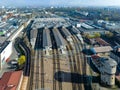 Main Railway Station In Krakow, Poland, With Car Parking On The Roof