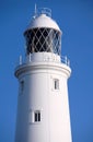 Main red and white lighthouse on Portland near Weymouth in Dorset Royalty Free Stock Photo