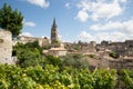 View of Saint Emilion village in Bordeaux region in France Royalty Free Stock Photo