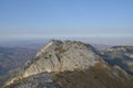 The main ridge of the Piatra Craiului mountains Royalty Free Stock Photo