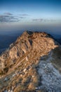 The main ridge of the Piatra Craiului mountains Royalty Free Stock Photo