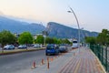 Main road along the Turkish coast. Antalya province, Kemer region. August 5, 2022 Beldibi Turkey.