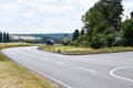 ThÃ¼r, Germany - 06 16 2023: Main Road B256 with a truck approaching