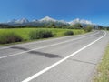 Main road leading to High Tatras in summer Royalty Free Stock Photo