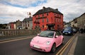 Main road and pub in Kilkenny downtown, Ireland