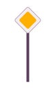 Main Road Sign Icon