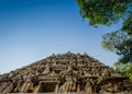 The main sacred building, pyramid like, of the Brihadeeswarar Temple, Hindu living temple dedicated to Lord Shiva