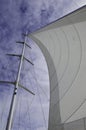 main sail in the wind Royalty Free Stock Photo