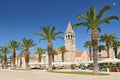 Main seafront promenade in Trogir, Dalmatia, Croatia Royalty Free Stock Photo