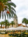 Main seafront promenade in Trogir, Dalmatia, Croatia